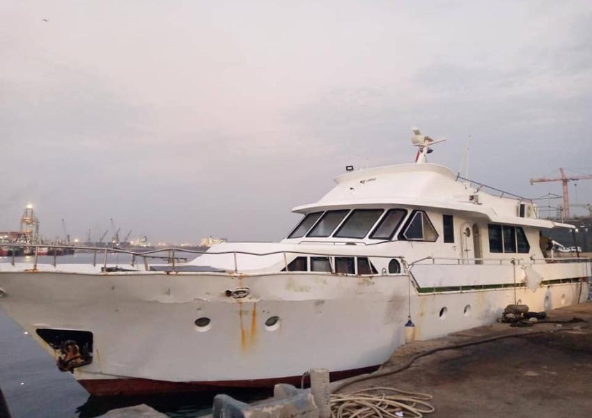 un navire transportant 2026 kg de cocaïne pure a été intercepté par les vedettes de la marine nation